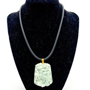 Sold! 14K Lucky Jade Pendant with Dragon Design
